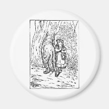 little-red-riding-hood-pictures-1 fridge magnet