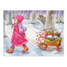 Little Red Riding Hood Post Card