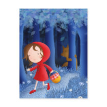 Little Red Riding Hood - postcard