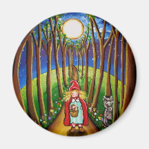 Little Red Riding Hood Refrigerator Magnet