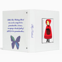 Little Red Riding Hood Vinyl Binders