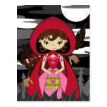 Little Red Riding Hood & Wolf Postcard