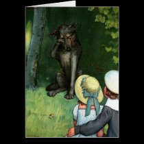 Little Red Riding Hood's Wolf Card cards