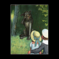 Little Red Riding Hood's Wolf Postcard postcards