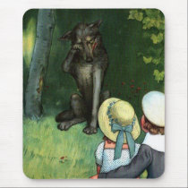 Little Red Riding Hood's Wolf Vintage mousepads