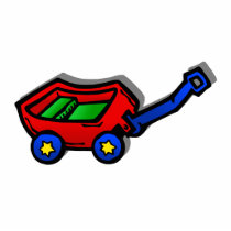 little red wagon acrylic cut outs