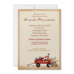 Little Red Wagon Sports Theme Boy Baby Shower Custom Announcements