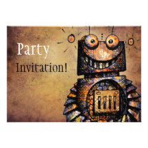 Little Robot Invitations