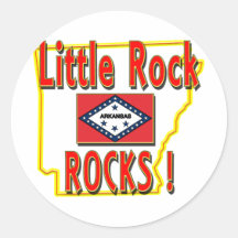 Little Rock Rocks ! (red) Stickers