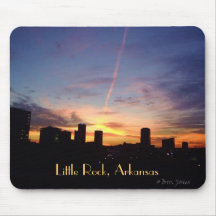 Little Rock Sunset Mouse Pad