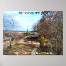 LITTLE ROUNDTOP IN NOVEMBER POSTER