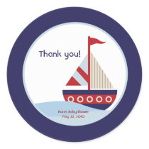 Little Sailboat Navy Boat Baby Shower Favour