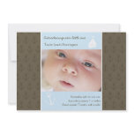Little sailor boys newborn baby photo announcement invitations