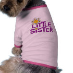 Little Sister Cute Flower Dog Tee Shirt