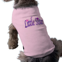 little.sister dog tee shirt