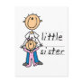 Little Sister with Big Brother T-shirts and Gifts Post Cards