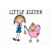 Little Sister With Big Sis Tshirts Post Card