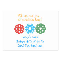 Little snowflakes mini birth announcement