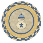Little Snowman Star Xmas Ornament Photo Cutouts