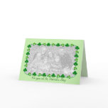 Little St. Patrick's Day Shamrocks (photo insert) Cards