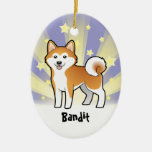 Little Star Akita Inu / Shiba Inu (add pets name) Christmas Tree Ornaments
