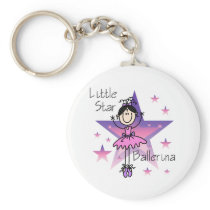 Little Star Ballerina-Black Hair Keychains