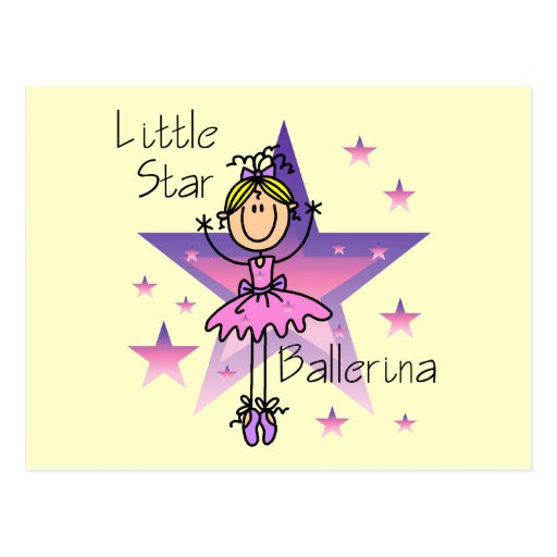 Little Star Ballerina - Blonde Hair Postcard