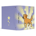 Little Star Golden Retriever 3 Ring Binders