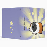 Little Star Guinea Pig (smooth hair) Vinyl Binder