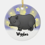 Little Star Miniature Pig Christmas Ornament