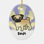 Little Star Pug (add your pets name) Ornaments