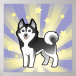 Little Star Siberian Husky / Alaskan Malamute Print