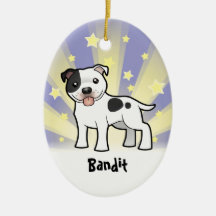 Little Star Staffordshire Bull Terrier Christmas Tree Ornament