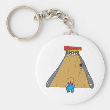 little tot bowling gutter ball keychains