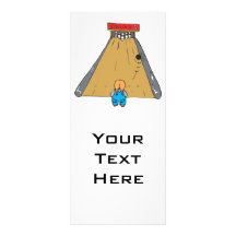 little tot bowling gutter ball personalized rack card