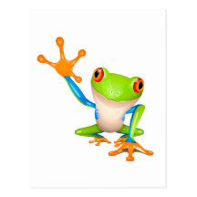Little tree frog postcard