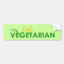 Little Vegetarian Bumper Sticker