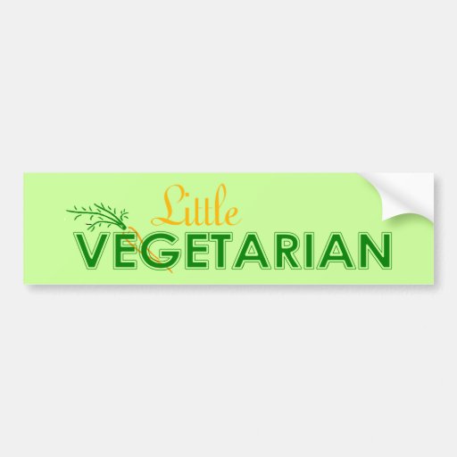 Little Vegetarian Bumper Sticker