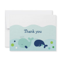 Little Whale Nautical Thank You Note Cards
