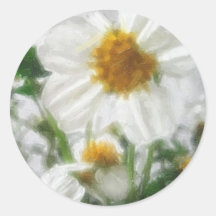 Little White Wildflowers 3 Stickers