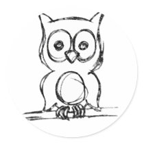 Little Wise Owl Stickers