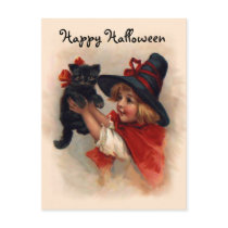 Little Witch Girl Postcard