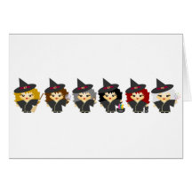 Little witches card