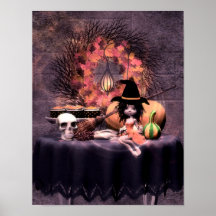 Little Witch's Halloween Poster