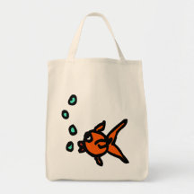 little wobblies cute fish  tote bag