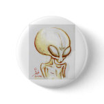 Little Yellow alien form -I am Number Four Button