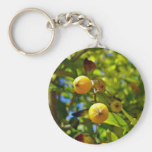 Little yellow ripe berries key chain