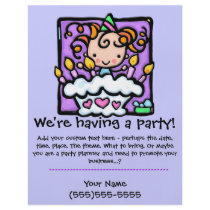 LITTLEGIRLIE Birthday Party Custom announcement