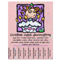LittleGirlie Cake Decorator tear sheet flyer