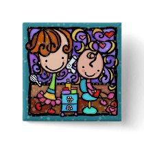 LittleGirlie plays Hair Stylist TEAL pin